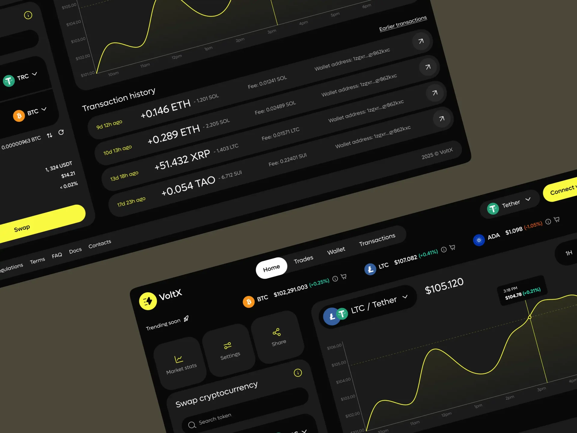 Crypto App Design Concept