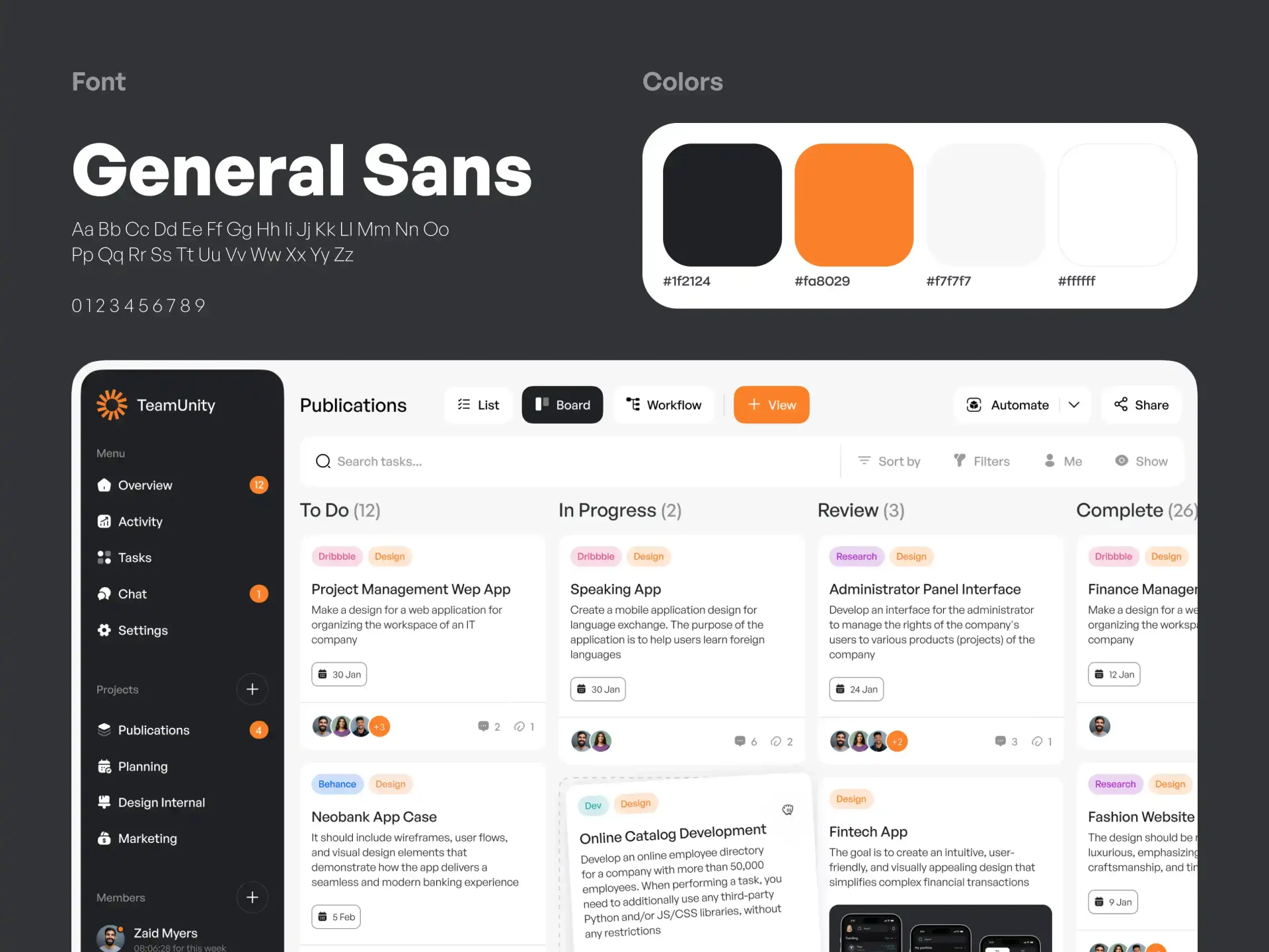 Project Management Web App